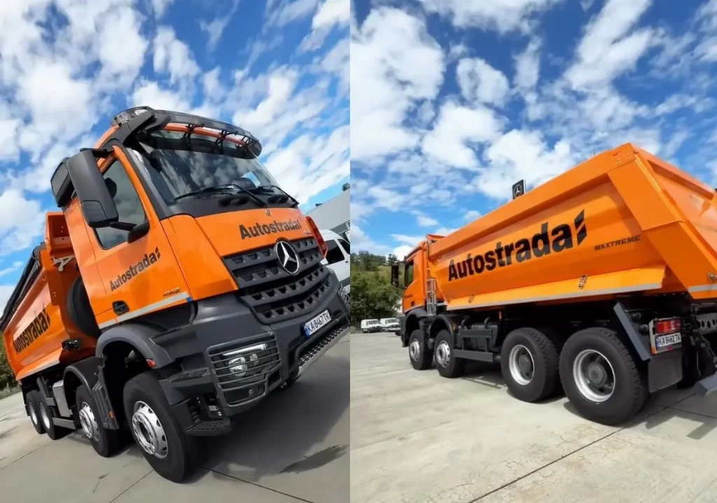 В Украину поставлено 100 новых самосвалов Mercedes-Benz Arocs