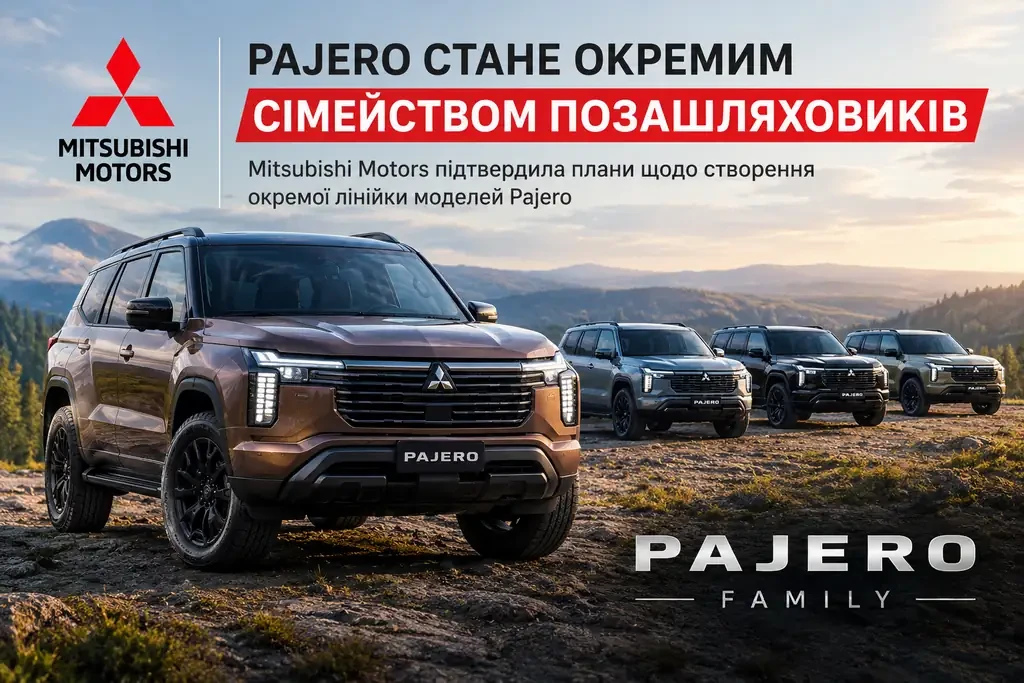 Mitsubishi превратит Pajero в отдельное семейство внедорожников